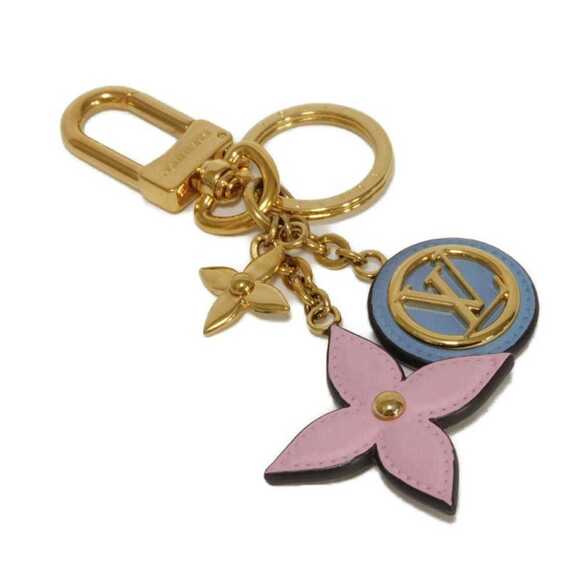 LOUIS VUITTON Accessories - Louis Vuitton Monogram Porte Clés Preppy Flower Keyring Bag Charm LV Circle M...
